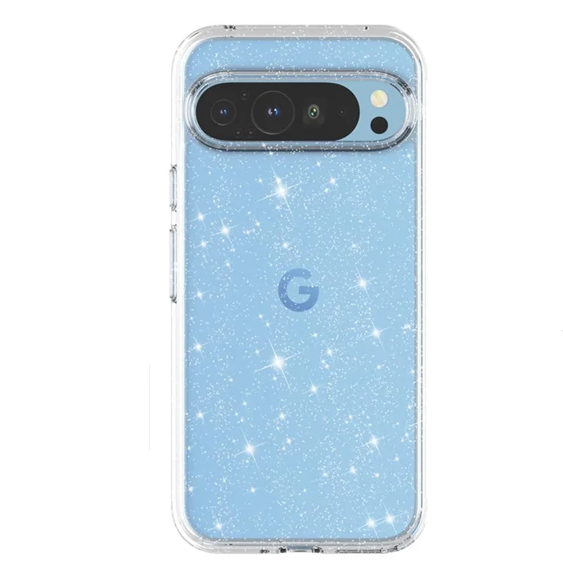 Luxuriöse Bling-Glitzer-klare, glänzende, glitzernde Handyhülle für Google Pixel 9 Pro XL 9 8 9 Pro 8 Pro, Damen und Mädchen, stoßfeste Rückseite
