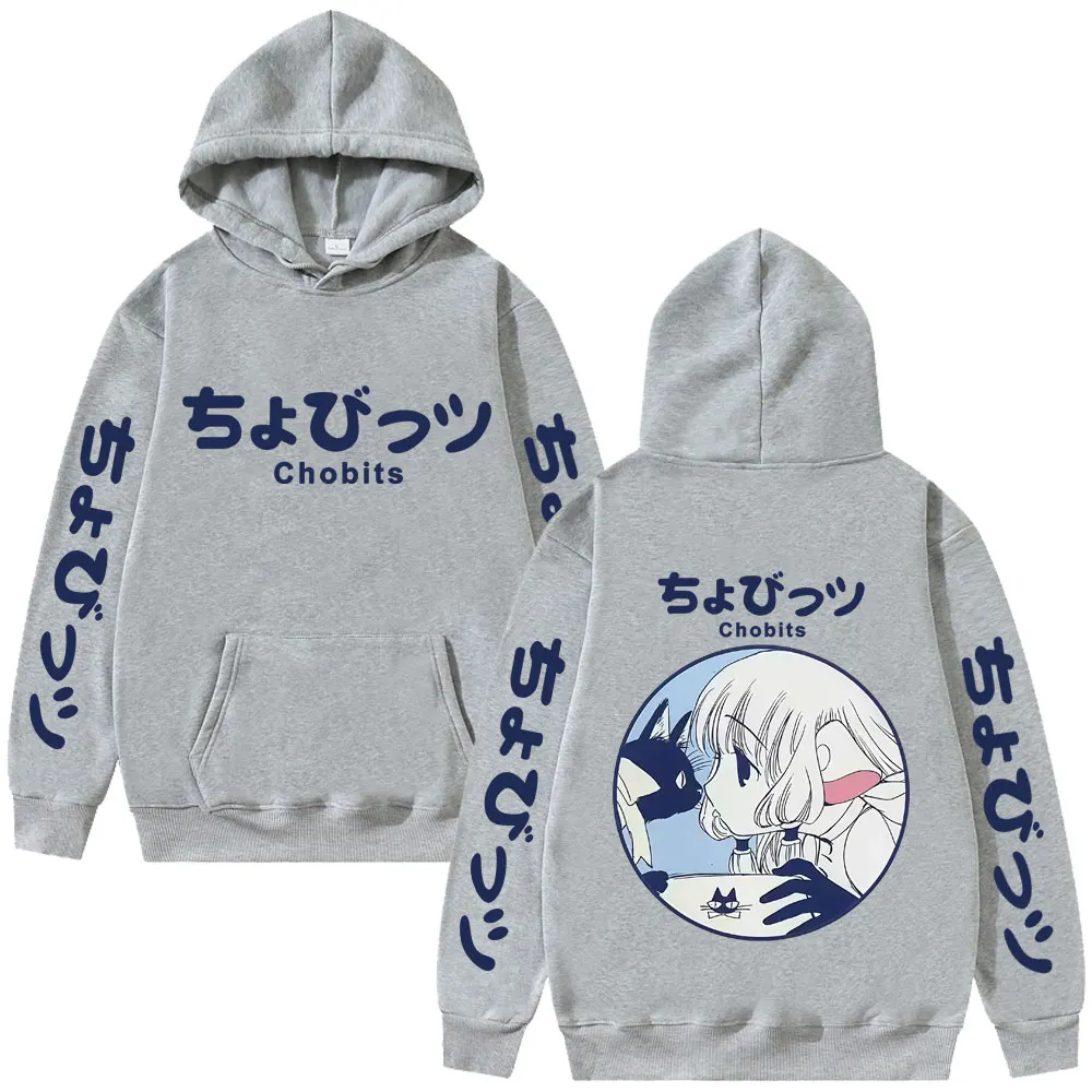 أنيمي Chobits هوديي الخريف الشتاء الرجال النساء Kawaii الكرتون طويلة الأكمام البلوز للجنسين عادية القطن Vintage البلوز هوديس