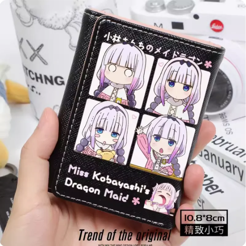 Anime Miss Kobayashis Drachen mädchen Kannakamui Mode Brieftasche Pu Geldbörse Karte Münze Hasp Geld Tasche Cosplay Geschenk B588