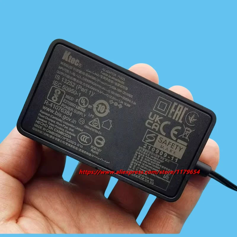 Genuine KTEC KSA-18W-120150D5 12V 1.5A 18W AC Adapter Charger For Hard Drive HDD Power Supply EU/US/UK Plug 5.5*2.5mm