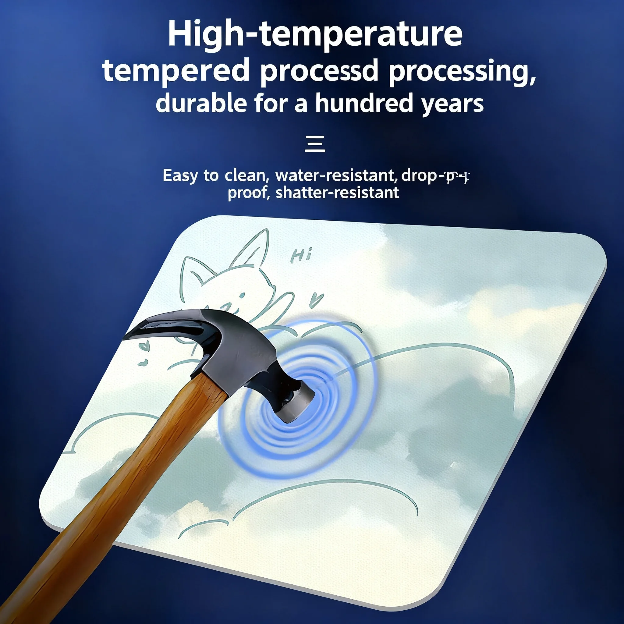 

Clean Simply Pattern Glass Gaming MousePad Smooth Frosted Surface Desk Tempered Glass Mouse E-Sports FPS Game Glass Mouse Pad