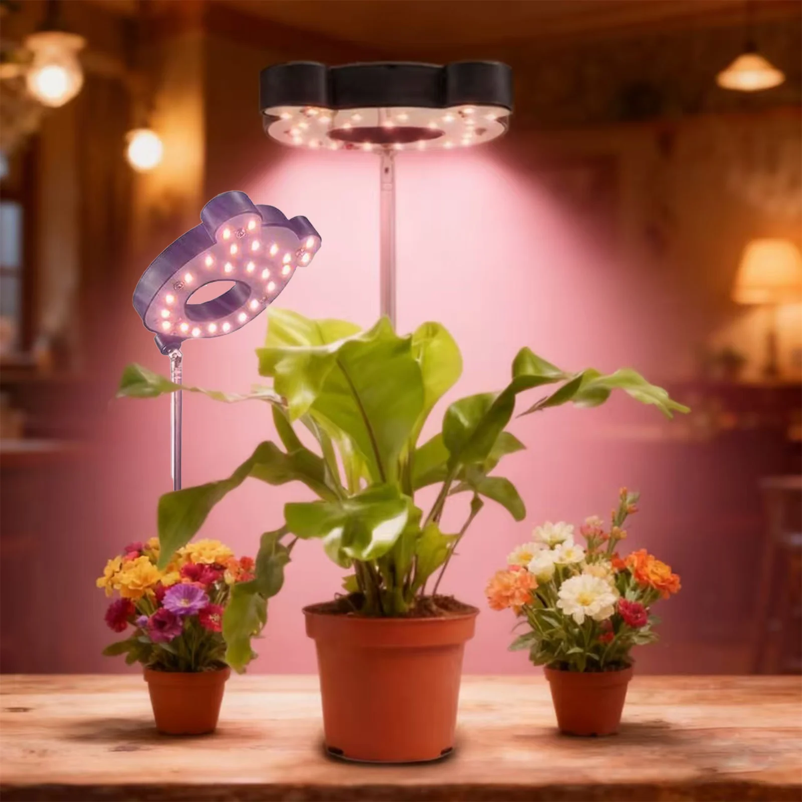ضوء نباتي LED كامل الطيف، ضوء نمو مثالي للنباتات الداخلية، ضوء نمو قابل للتعديل مع 4 سطوع قابل للتعتيم #1