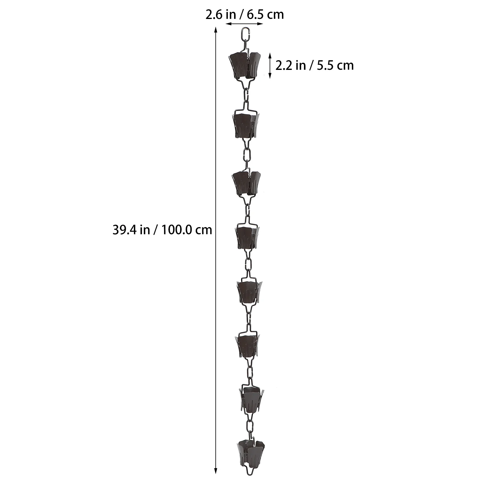1 قطعة سلسلة المطر النمط الياباني ديكور ماسورة التصريف استنزاف مزراب في الهواء الطلق حديقة المنزل استبدال سبائك الألومنيوم