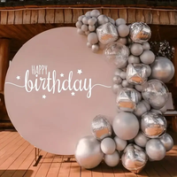 1pc, Happy Birthday Calligraphy with Stars Vinyl Wall Sticker - Perfect for Home and Birthday Event Decoration - Birthday Decor,