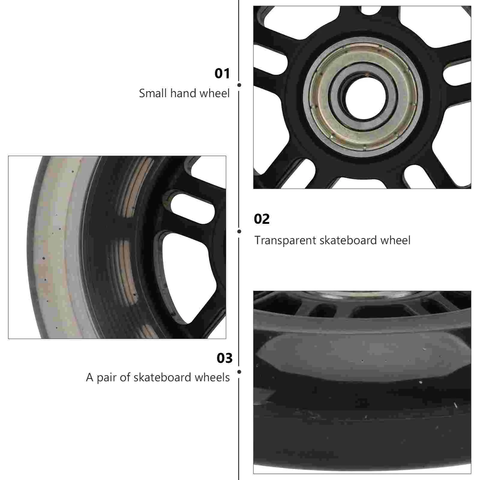 1 Pair Scooter Wheels Mute Replacement Wheels For Luggage Suitcase Car scooter replacement wheels