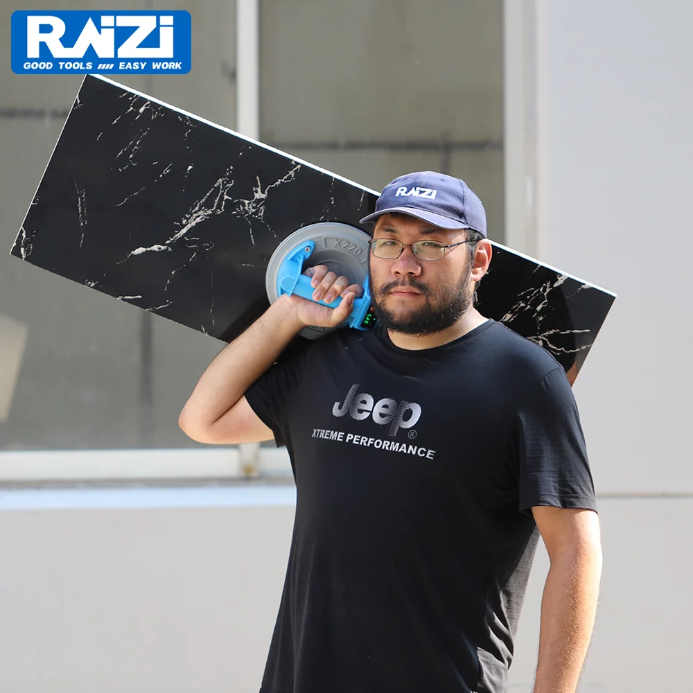 Raizi X220 Utensili manuali a ventosa elettrica portatile Sollevatore in movimento per piastrelle di vetro ceramico per superfici opache e lisce