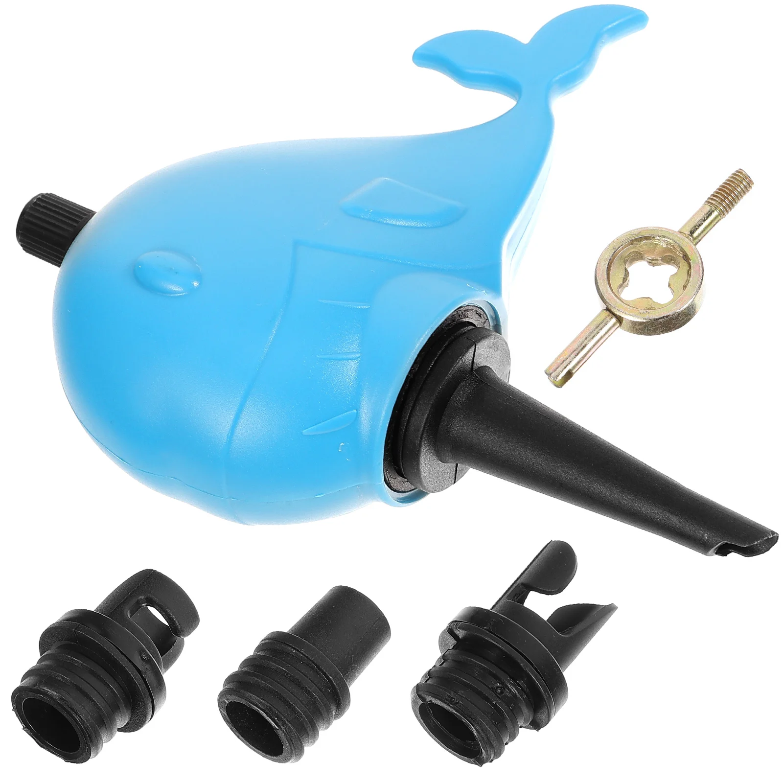 

1 set Air Pump Adapter Inflatable Sky-blue Nylon Rubber Boat Paddleboard Sup Pump Compressor Valve Converter Mattress Tent