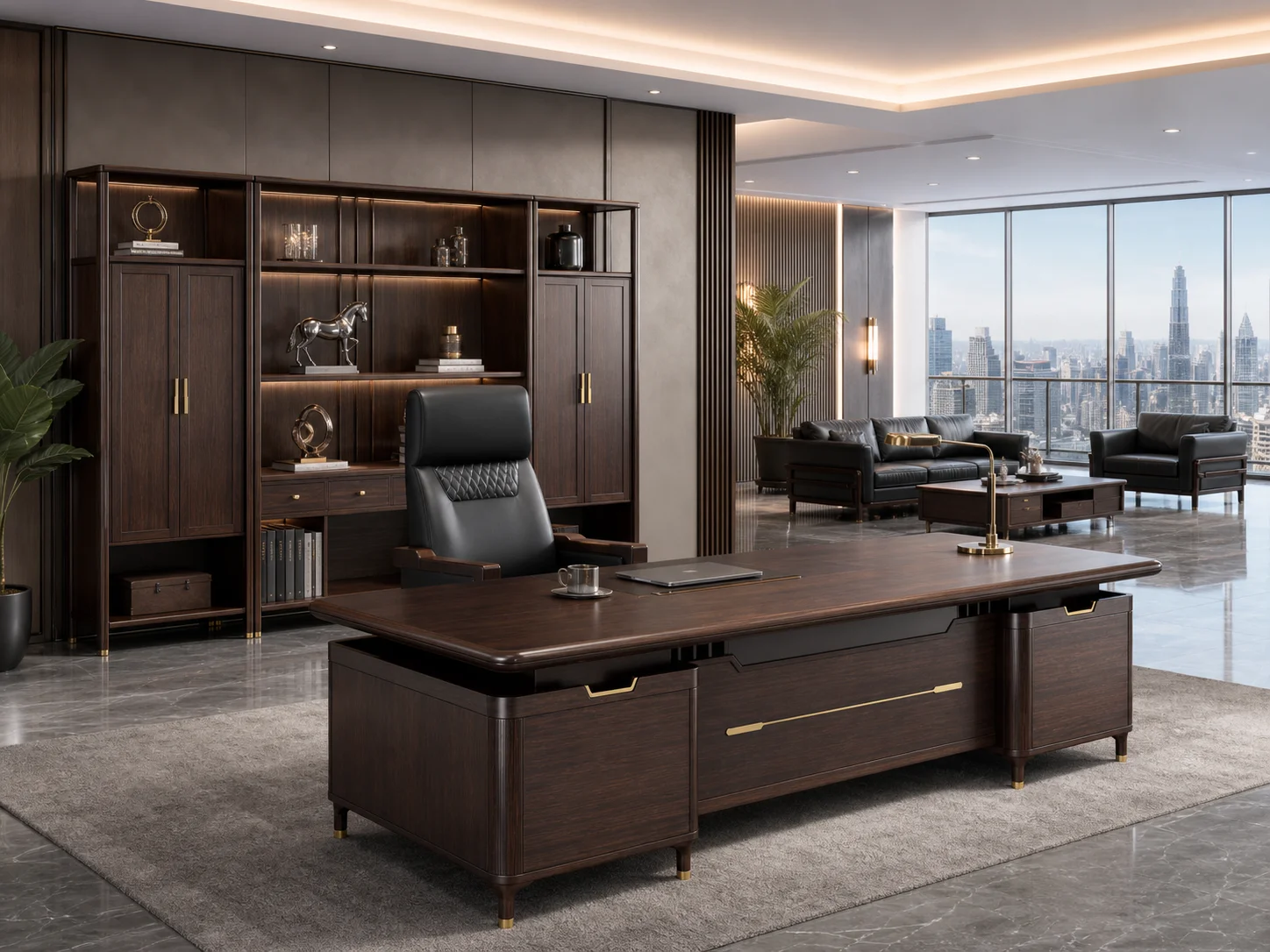 Premium Executive Office Table Luxury Wooden Manager Desk Modern CEO Office Furniture Desk
