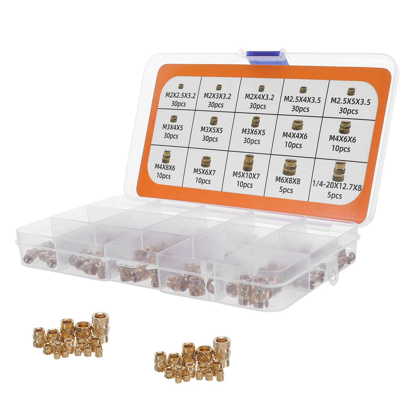 

High Precision Embedded Knurled Brass Nut for Strong Grip and Durability 10Mm M6 Threaded Insert Fastener Hardware