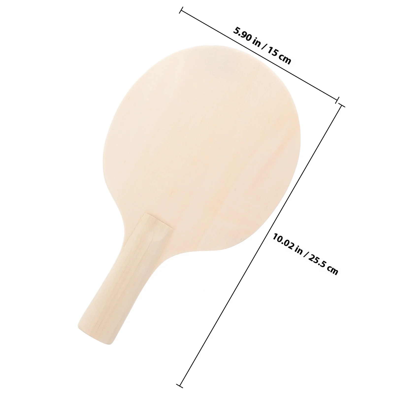 قطعتان من مضرب تنس الطاولة DIY جهاز تمرين تدريب مجداف خشبي غير مكتمل لتطوير الرياضة الداخلية والخارجية #3