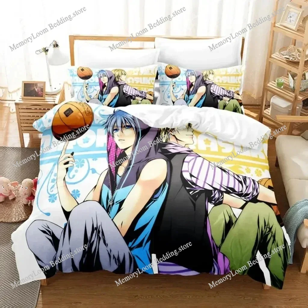 Anime Kuroko's Basketball Bedding Set Boys Girls Twin Queen Size Duvet Cover Pillowcase Bed Kids Adult Home Textileextile