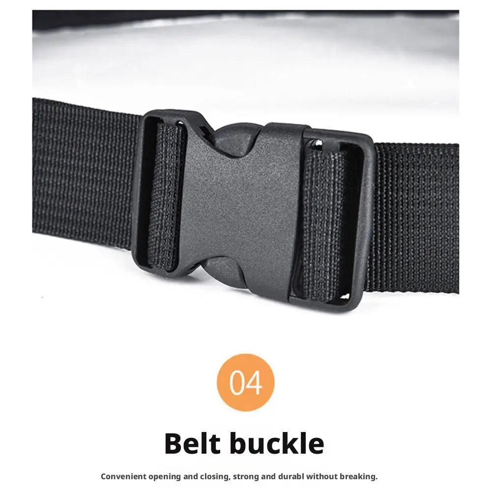 حقيبة خصر للجري خفيفة الوزن مقاومة للماء بشريط عاكس للخصر حزمة مراوح للصالة الرياضية والجري حزمة خصر قابلة للتعديل بحزام مرن