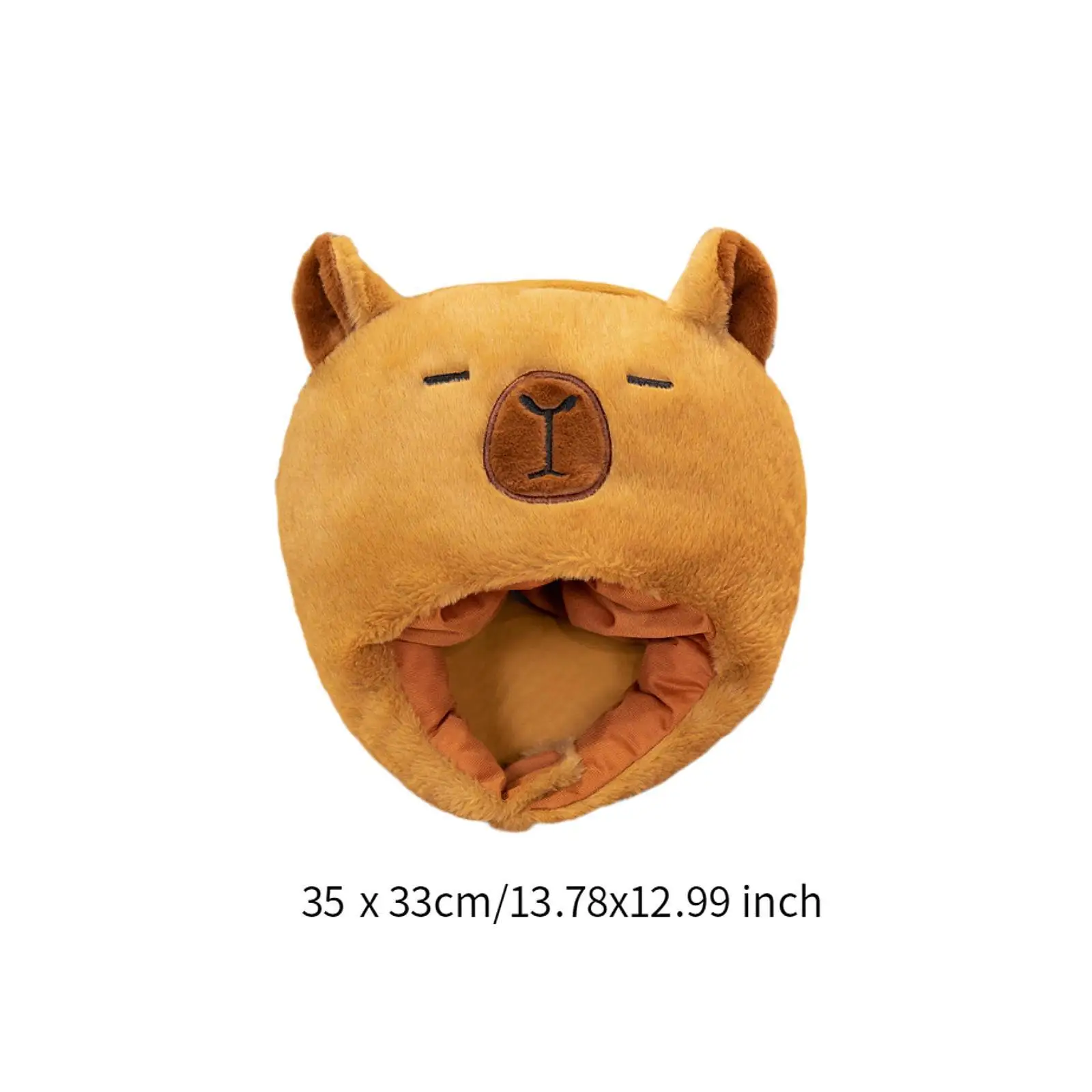 Capybara Hat Headdress Novelty Costume Cap for Birthday Halloween Festival