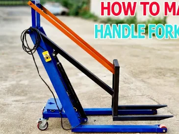 500kg Mini Folding Portable Store Electric Stacker Self Loading Forklift