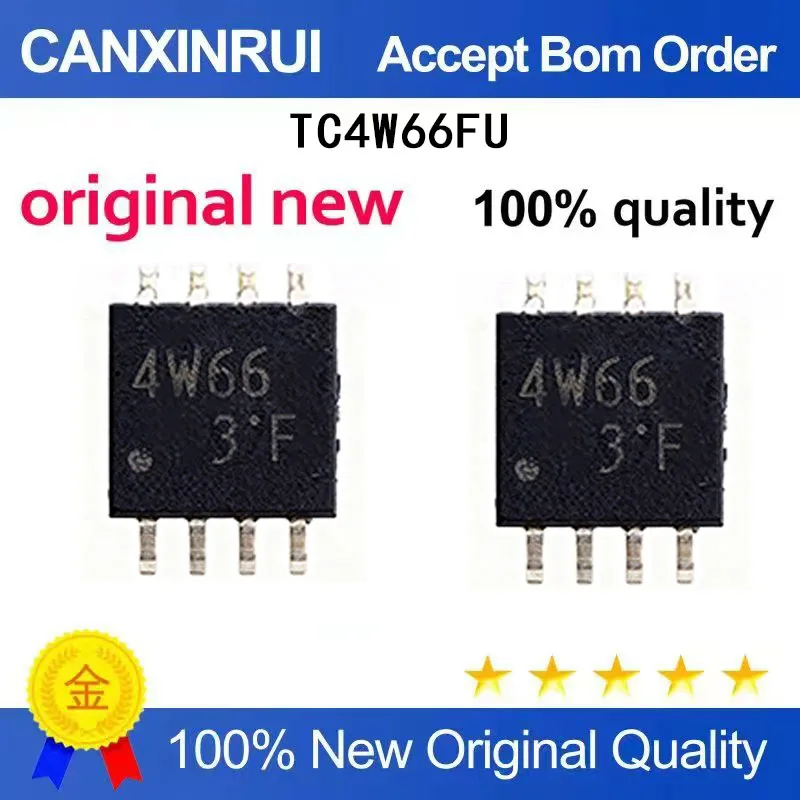 (5-100 Pieces) Brand new original TC4W66FU silk screened 4W66 logic chip SSOP8 in stock chip