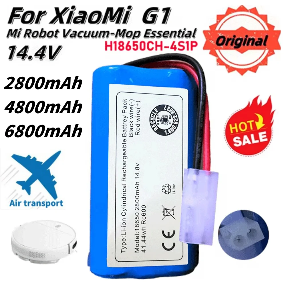 

Original For Xiaomi Replacement Battery H18650CH-4S1P For XIOMI MIJIA Mi Robot Vacuum-Mop Essential G1 SKV4136GL MJSTG1 battery