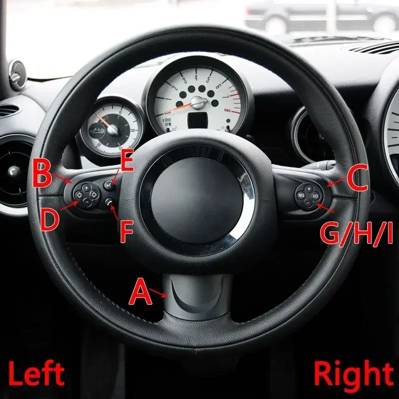 Car Multifunction Steering Wheel Volume Button Cover Cruise Control Switch Trim For BMW MINI Cooper R55 R56 R57 R58 R59 R60 R61