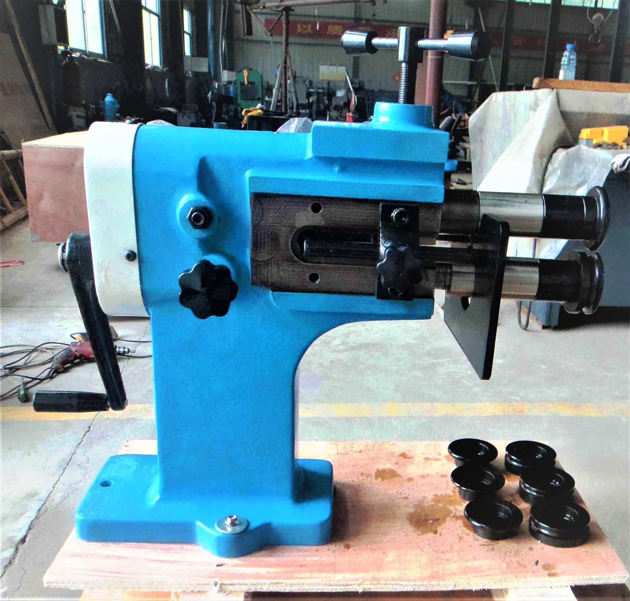 Manual bead bending machine, duct making grooving beading roller, Hand  sheet metal beading machine