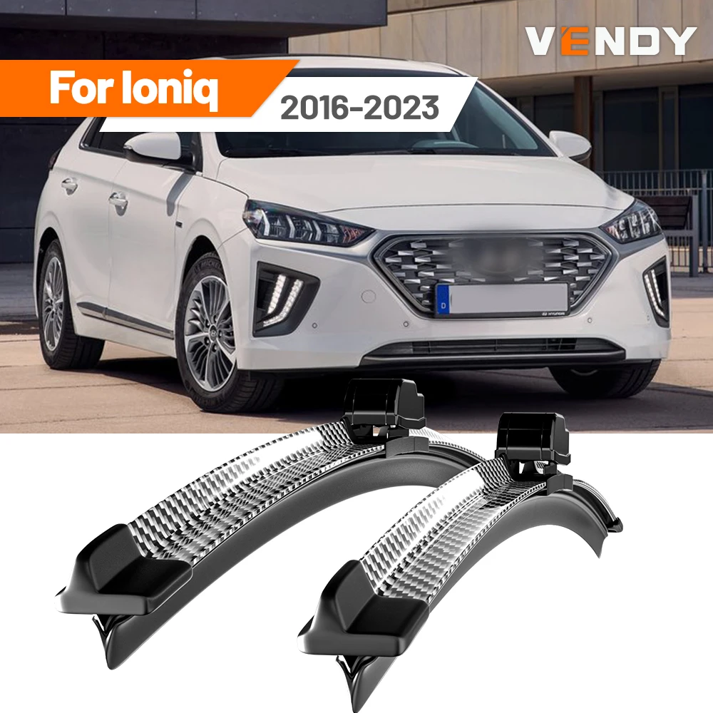 Für Hyundai Ioniq 2016-2023 2017 2018 2019 2020 2021 2022 2 stücke Frontscheibe Wischer Klingen Scheibenwischer Carbon Faser