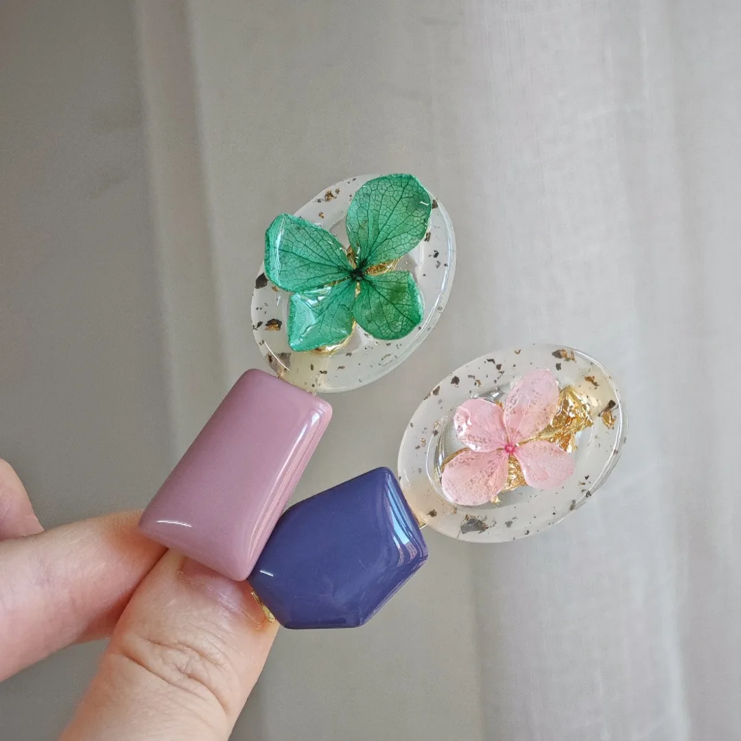 

3242 Wholesale Eternal Dried Flower Hair Clip Hydrangea Edge Clip Christmas Birthday Gift Gentle Girl Sweet Versatile Side Clip