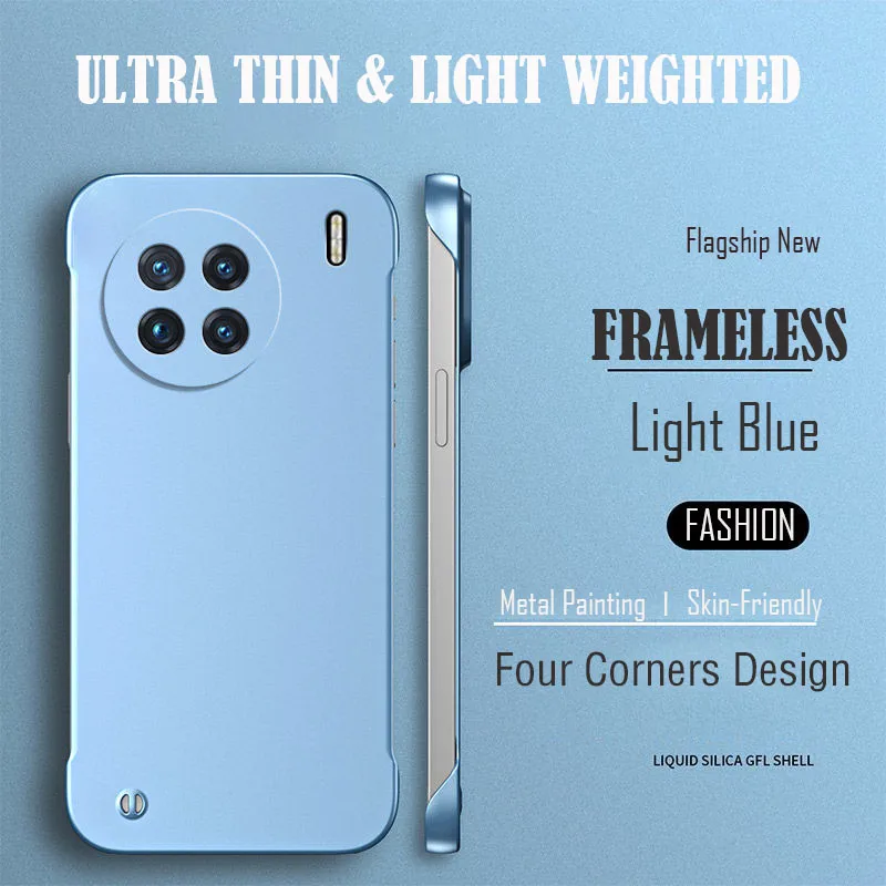 Metal Surface Painting Ultra Thin Frameless Phone Case For Oneplus 13 12 12R 11 11R 10T 10 9 8 Pro Cases Smooth Full Cover view 4