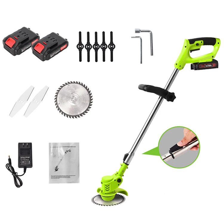 

Портативная аккумуляторная электрическая газонокосилка-триммер для сада с регулировкой угла наклона, для удаления сорняков с полей