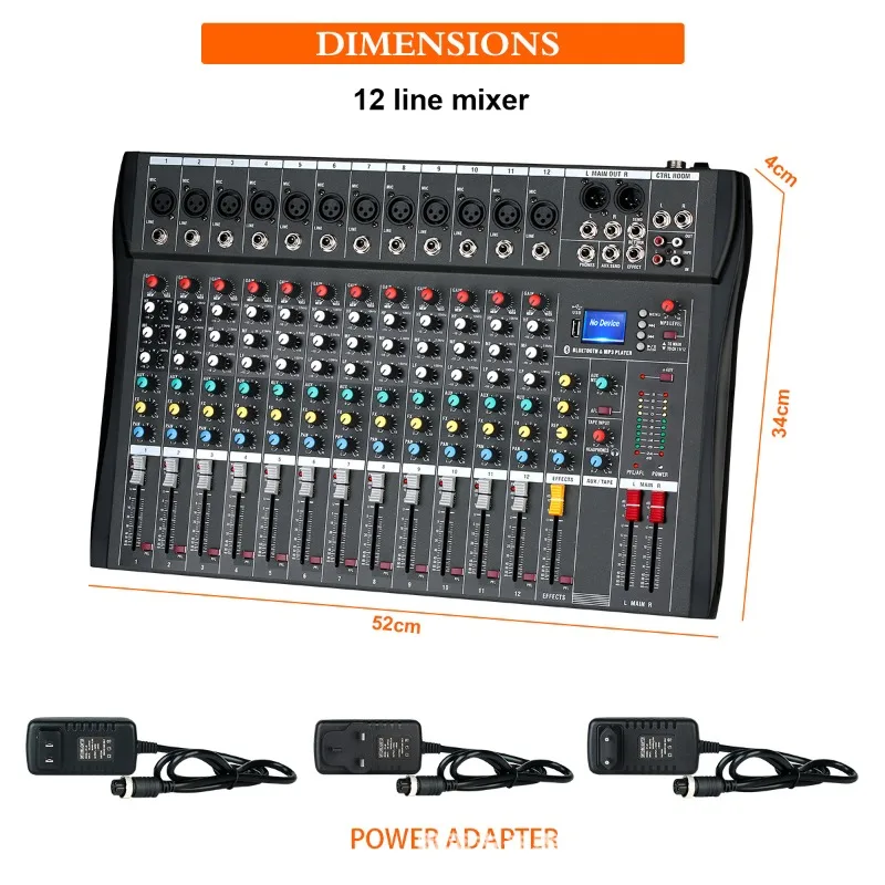 Professional mixing console CT6 8 12 16 channel stage KTV singing microphone microphone tuning