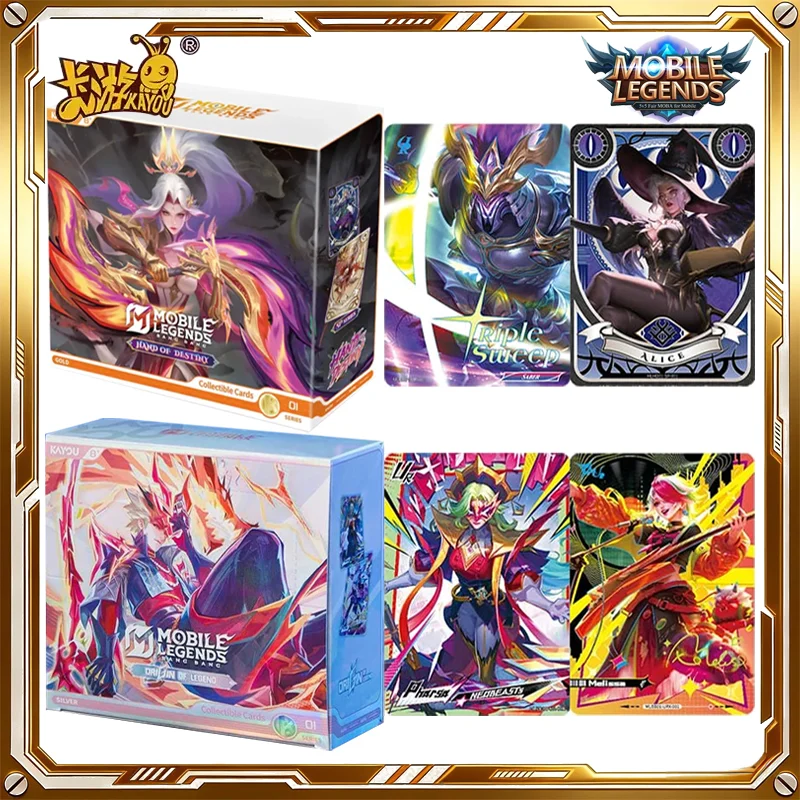 

Коллекционные карточки KAYOU Mobile Legends: Bang Bang (MLBB) — Загадочная коробка «Истоки легенд». Аниме-карточки для обмена. Подарки на день рождения и праздники для детей.