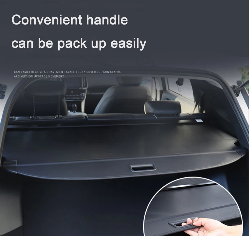 Car Rear Curtain Luggage Shade Curtain Trunk Cargo Security Shield Cover Fit for MG HS 2018-2020 Car Storage Accessories