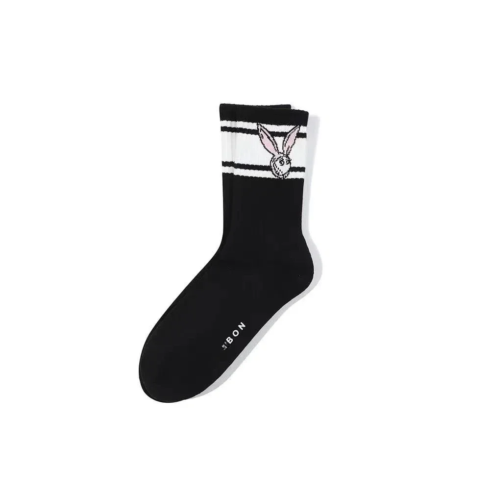 Golf socks with striped midsole, high-quality pure cotton socks for both men and women, fashionable and trendy socks