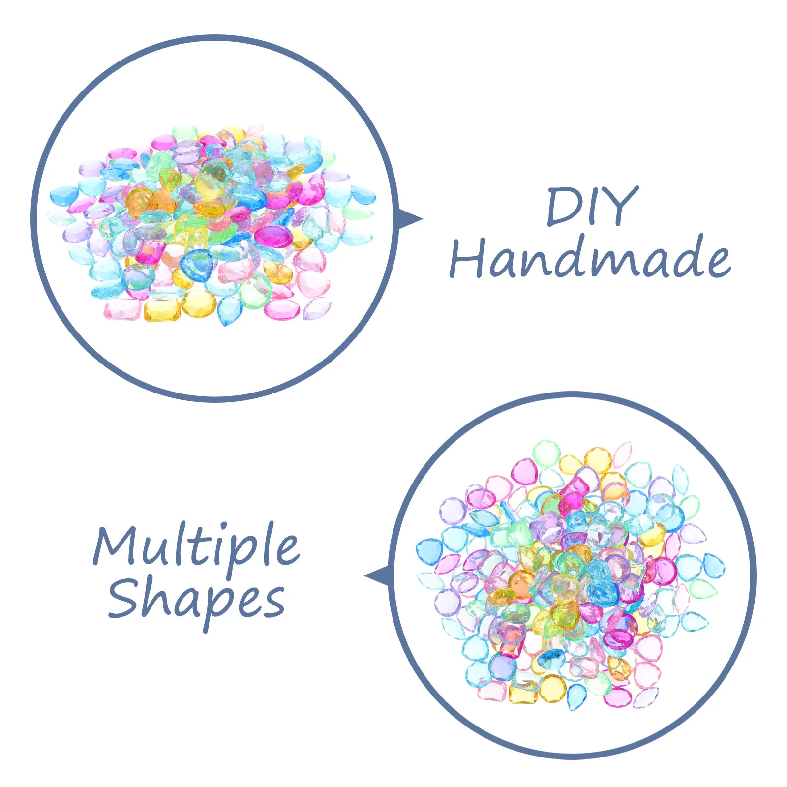 Simulated Gemstone Set Resin Gems Ornament Vase Filler Romantic Table Decoration Wedding Party DIY Crafts Supplies