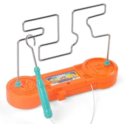 Electric Montessori Toy Wire Maze Roller Game Touch Maze Puzzle Toy Bump Game Education Concentration Toy For Children Kid