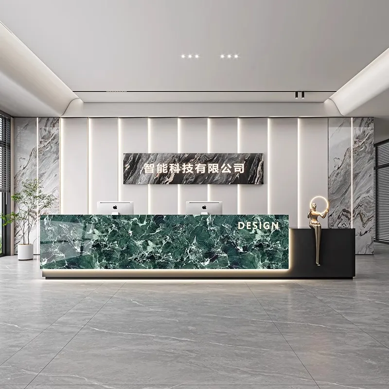 

Company Hotel Front Desk Sales Department Property Office Reception Desk Paint Beauty Salon checkout page Training institution B