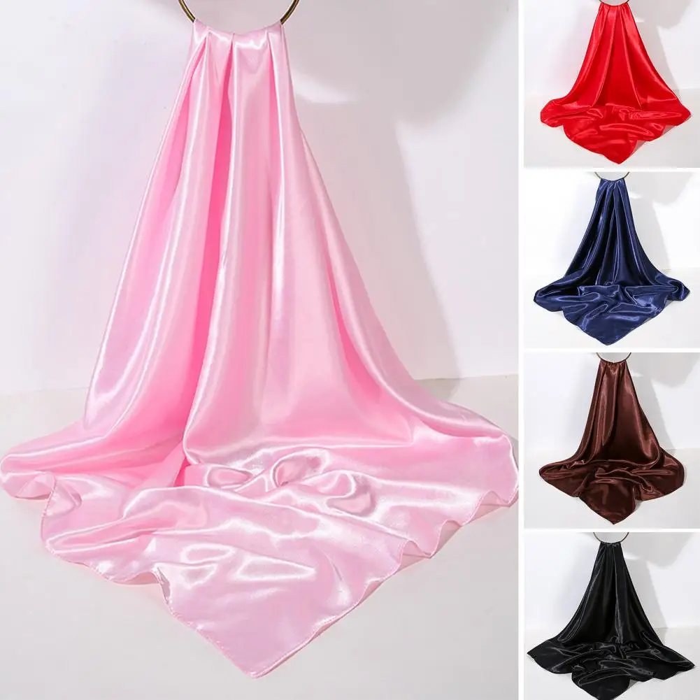 

Women Lightweight Shawl Elegant Satin Shawl for Women Lightweight Breathable Solid Color Wrap for Everyday Wear Travel Parties