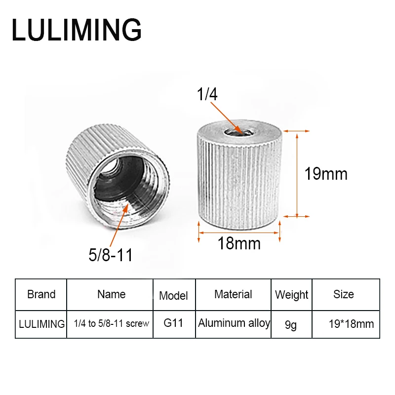 Преобразовательный винт от 5/8-11 до 1/4 3/8 дюйма, адаптер для штатива для лазерного уровня, штатив для камеры, шаровая головка, аксессуары для фотооборудования