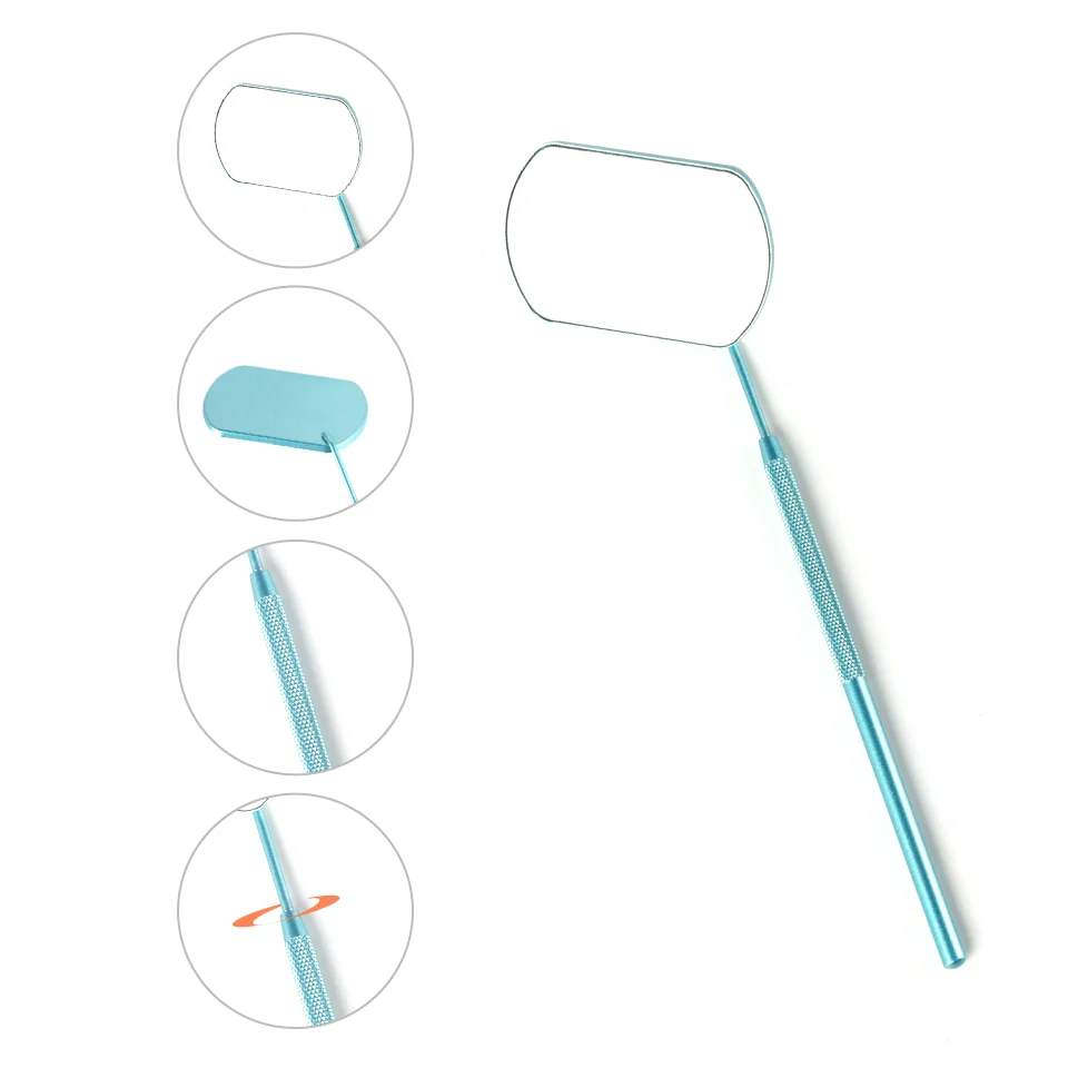 Espelho de cílios multifuncional colorido, espelho dental de aço inoxidável, vidro antiembaçante, portátil, suprimentos de extensão de cílios, ferramentas de maquiagem