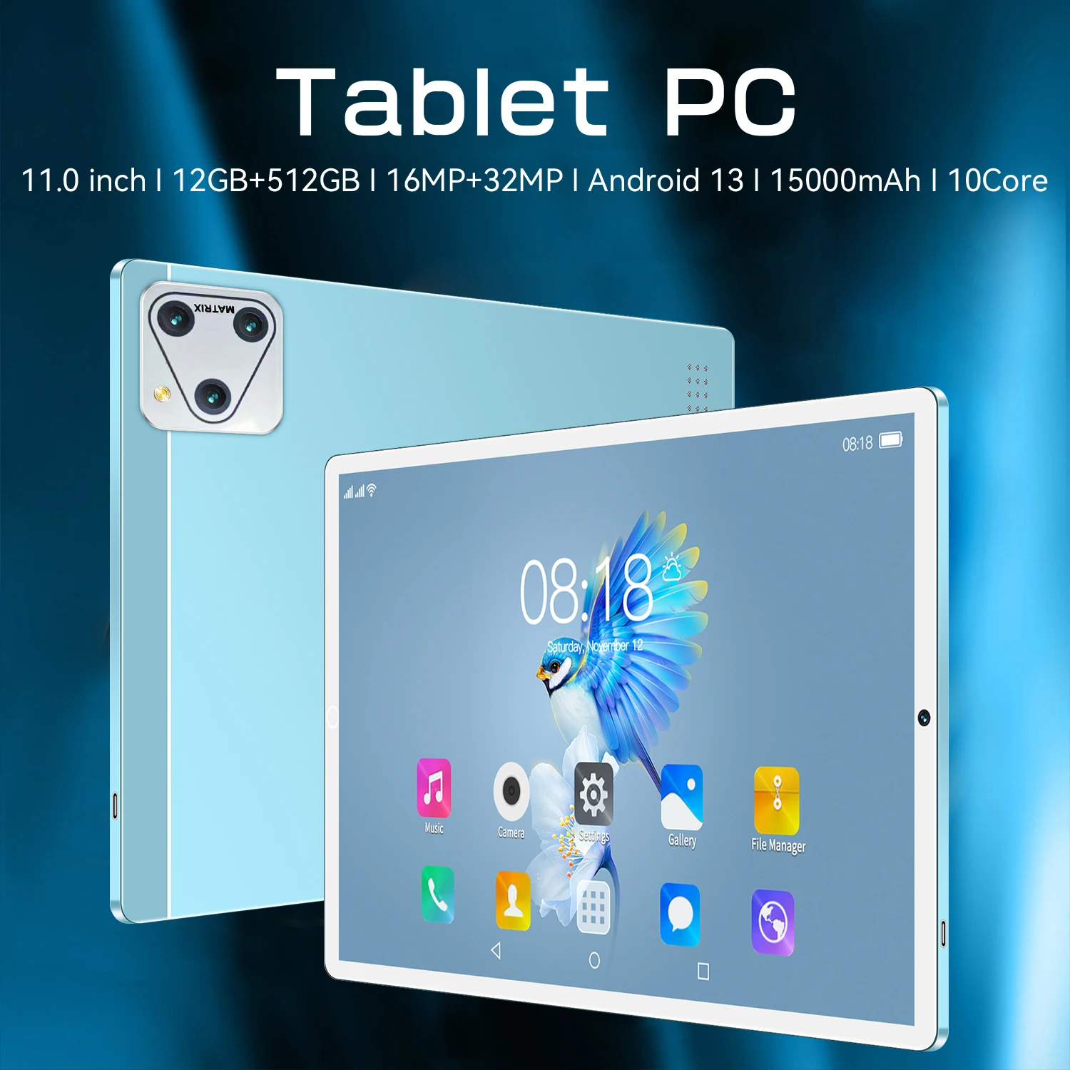 2024 Global Original Tablet IPad Air Pro 12GB+512GB Tablet  Android 14 Tablet PC Dual SIM 5G Calling Wifi Tablette Android