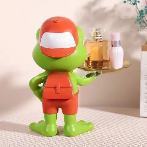 크리 에이 티브 개구리 보관함 거실 입구 방 데스크탑 홈 장식