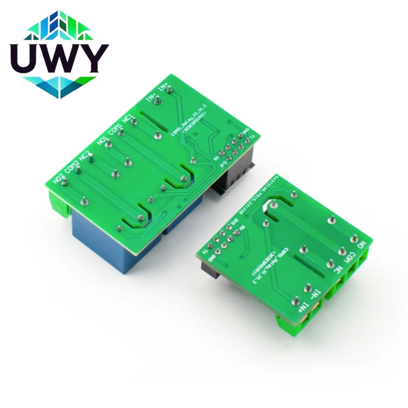 UWY ESP8266 ESP-01/01S WIFI Relay Module DC5V 1 Single Channel Dual Channel For Smart Home APP Control
