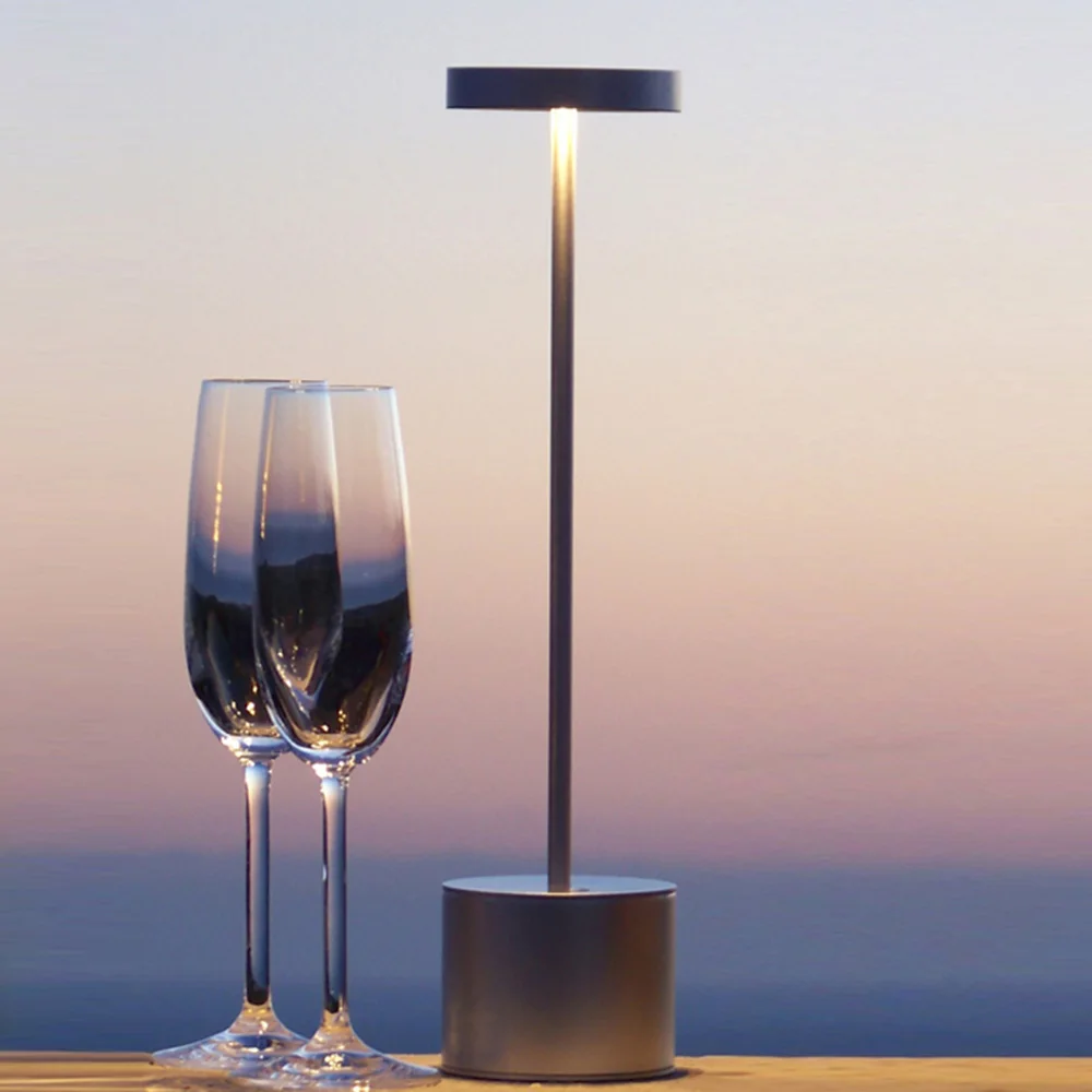 Imagem -04 - Led Touch Sensor Table Lamp Usb Recarregável sem Fio Clássico Desk Lamp Cores Escurecimento Estilo Moderno Home Decor Luz Noturna