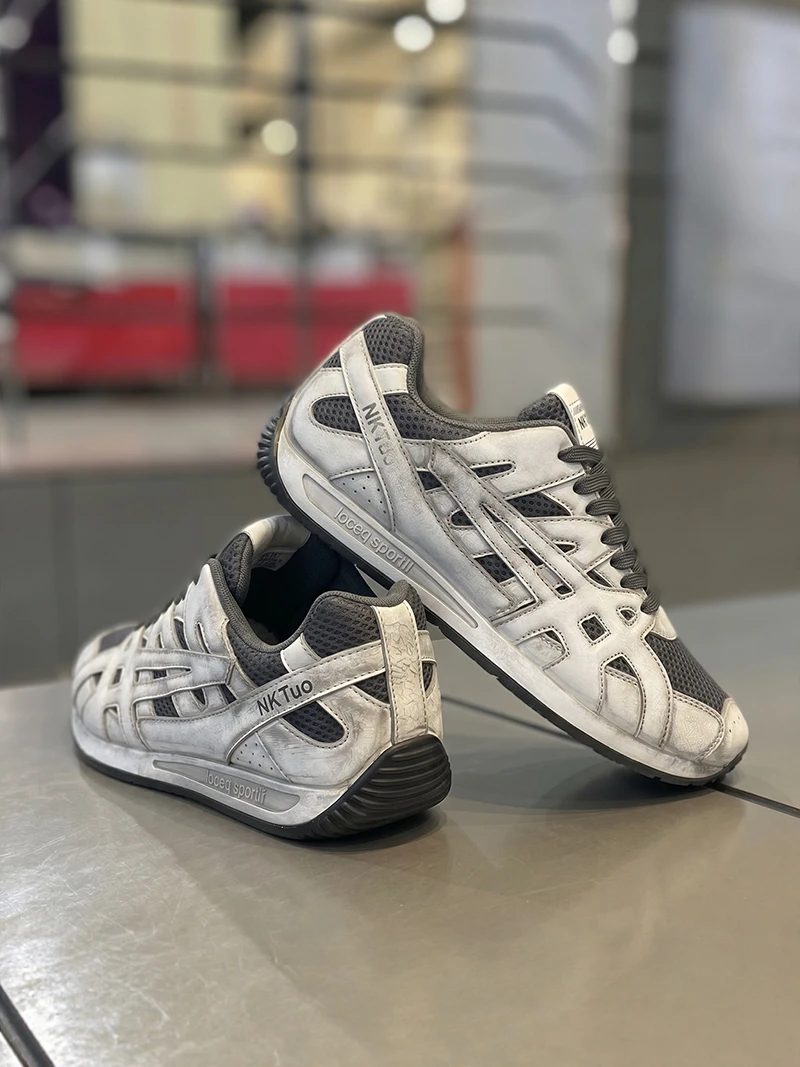 

Putian Men's Shoes 2026 Summer New Mesh Breathable Soft Bottom Casual Trendy Sports Dequn Agan Fashionable Outdoor Leisure Shoes