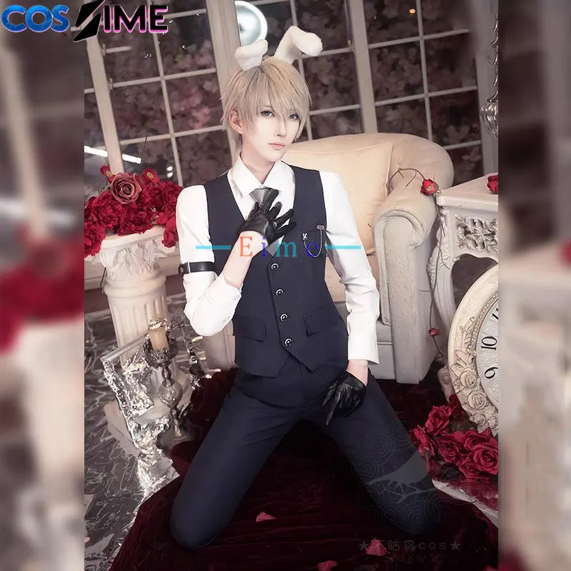 

Костюм кролика для косплея по игре Love and Deepspace Xavier, милый наряд для вечеринок, аниме-одежда, униформа для Хэллоуина и карнавала, на заказ