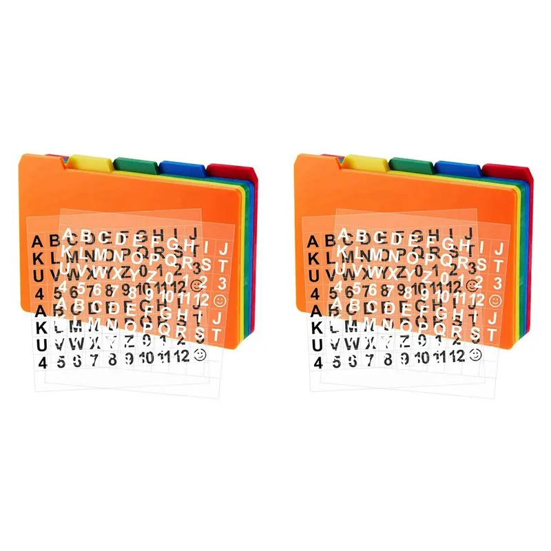 set-di-100-schede-indicizzabili-con-adesivi-alfabetici-e-divisori-per-schede-indicizzabili-autoadesivi-colori-misti-3-x-5-poll