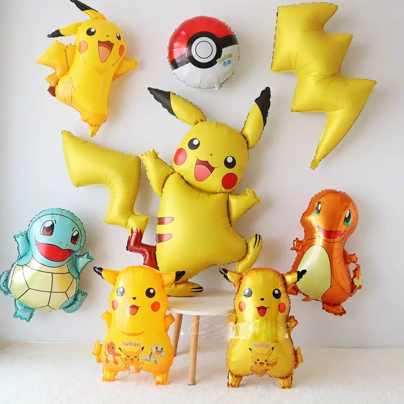 Pokemon Ballon Pikachu Thema Geburtstagsparty Dekorative Luftballons Junge Mädchen Kinder Babyparty Geburtstagsdekoration 2024
