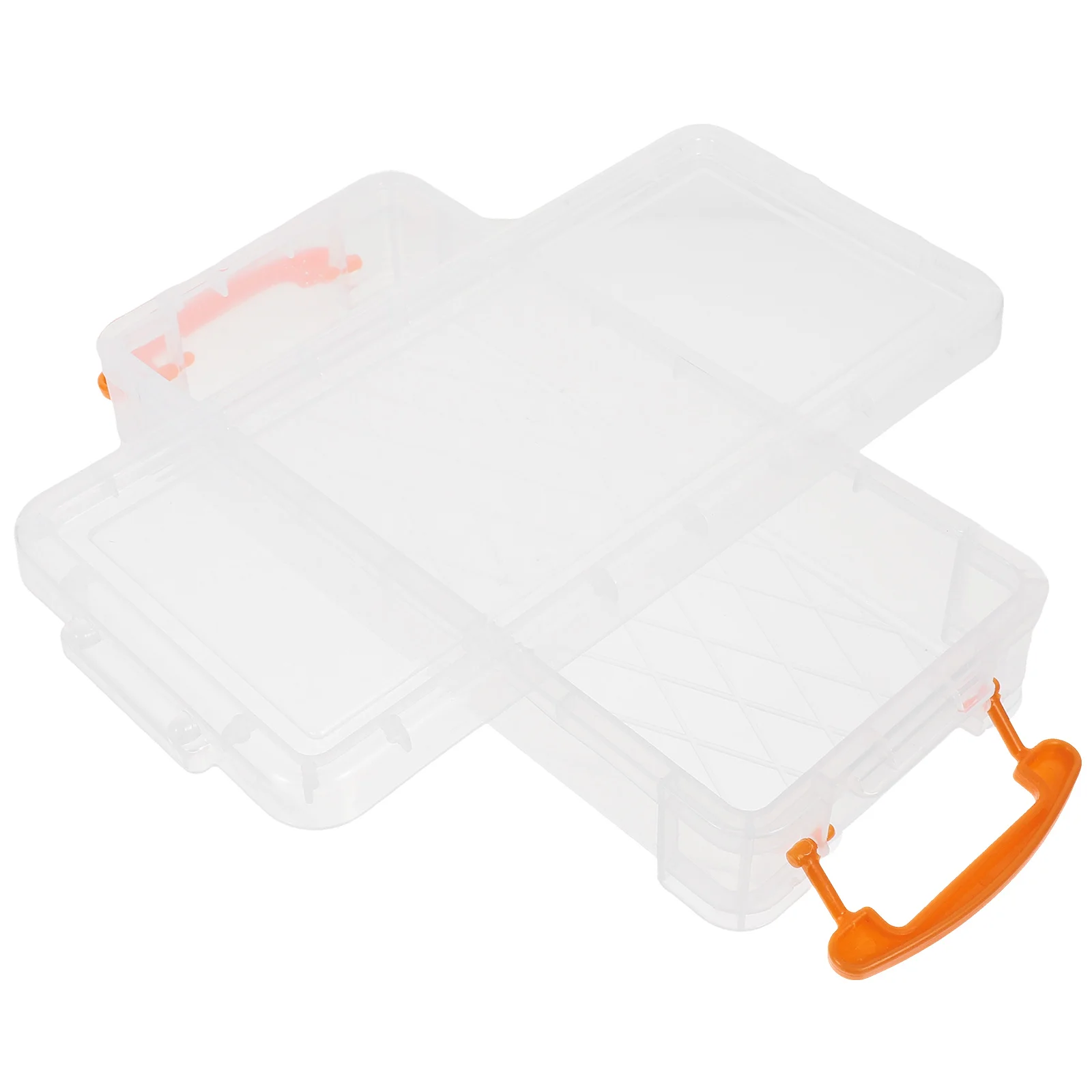 

Large Capacity Pencil Box Durable Plastic School Office Supplies Clear Design Storage Case Kids Students Organizers Useful