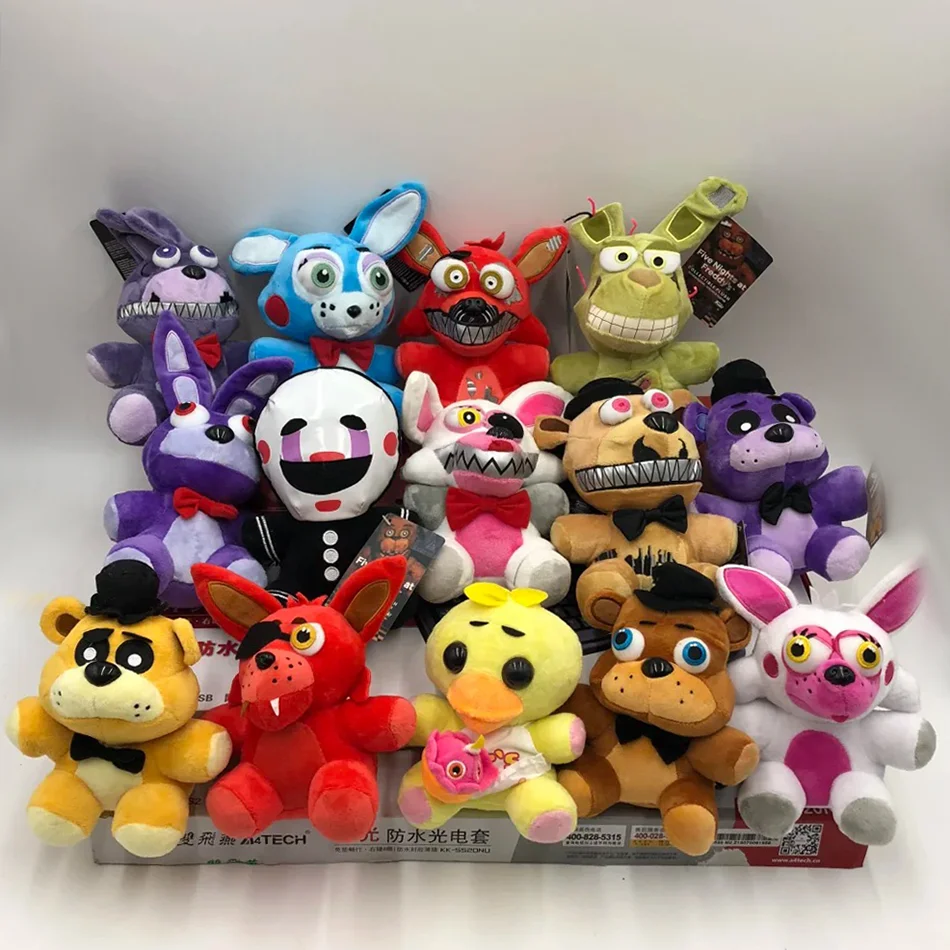 1 Stück Five Nights At Freddy's FNAF Niedliche Plüschtiere Spielpuppe Bonnie Bär Foxy Cartoon Stoffpuppen Freddy Spielzeug Geschenke – Detail 2