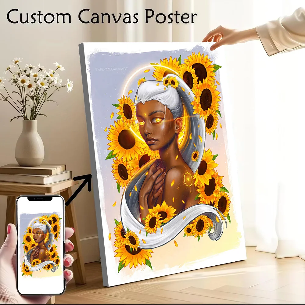She Comes At Dawn Printed Canvas Poster Personalized High Quality Wall Art Paintings for Gamer Decoration Bathroom Decor Bedroom