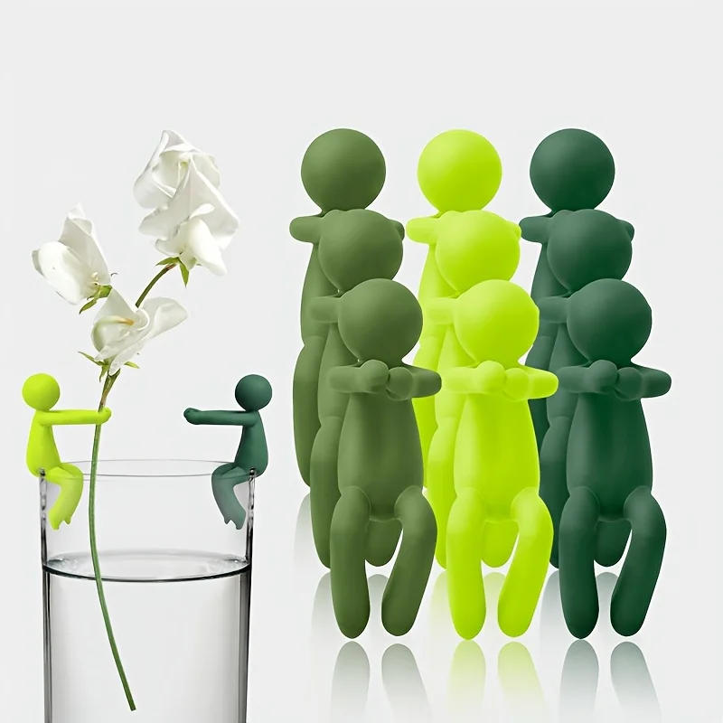 Human Shaped Plant Support Stand, Colorful Plastic Vine Fixing Holder, Reusable Indoor Potted Plant Climbing Shaping Decor Frame