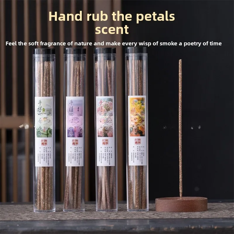 

Argentinian Hand-Rolled Floral Incense Sticks Natural Rose/Jasmine/OsmanthusBlend forHealthy IndoorAromatherapy,Home Meditation