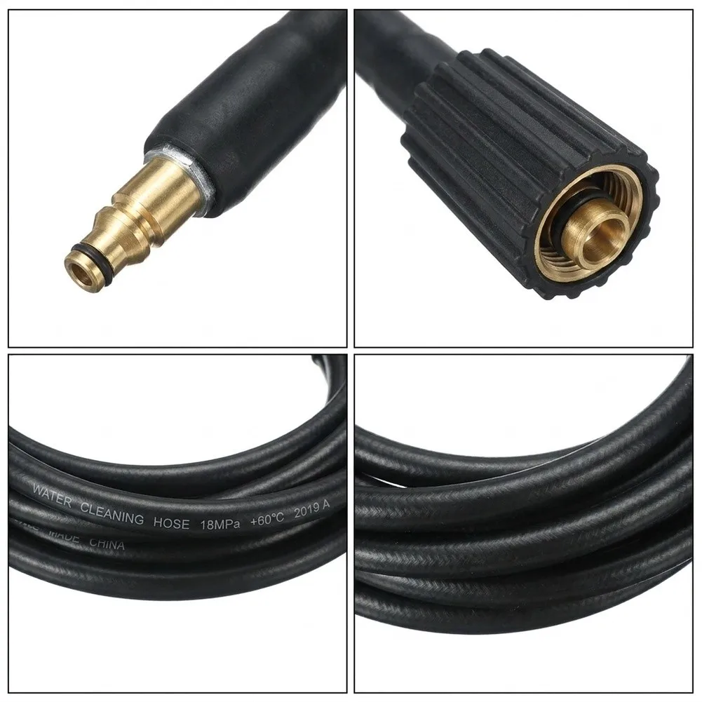 Car Wash Sprayer Connector High Pressure Washer Hose For Demanding Cleaning Tasks Engineering Plastic Body 2600 PSI Rated